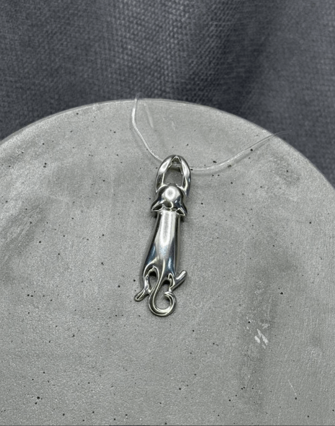 Серебряная подвеска Кошка