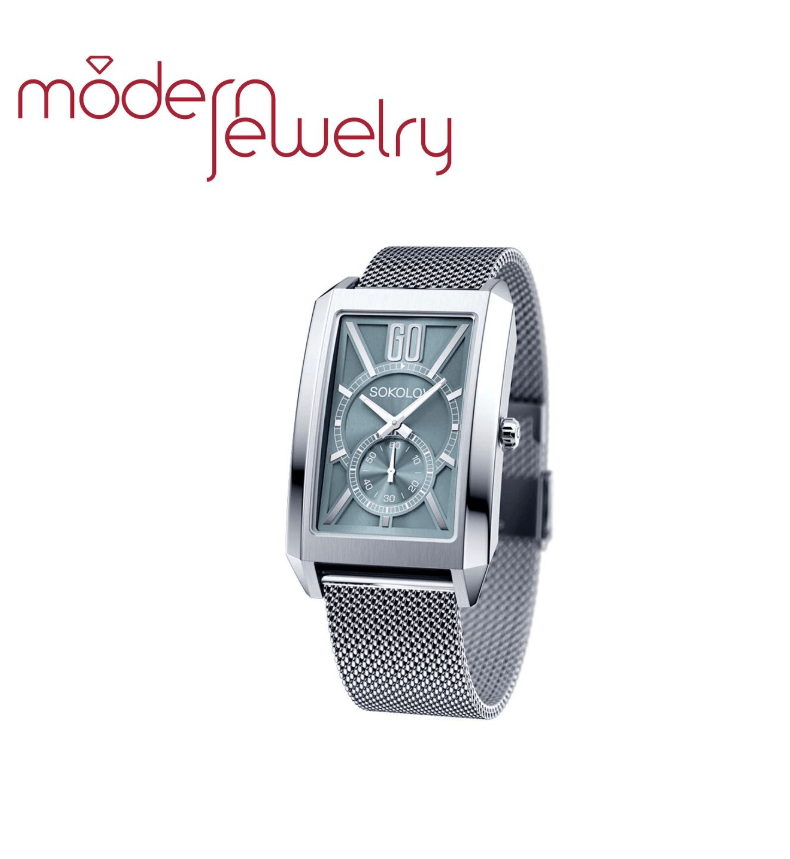 Часы мужские стальные с японским механизмом