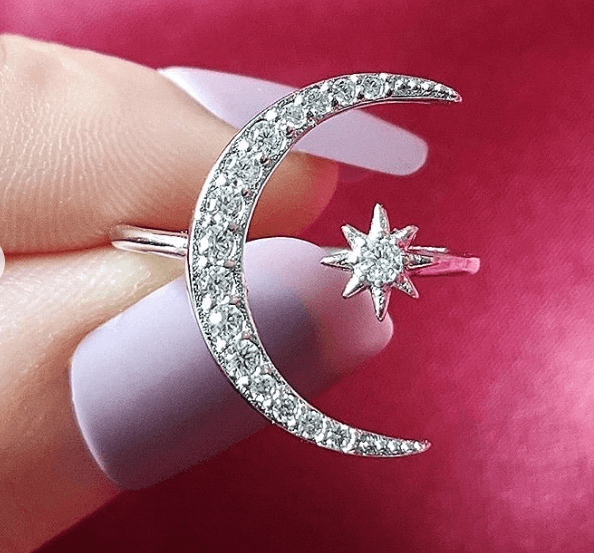 Кольцо «Луна и Звезда»
