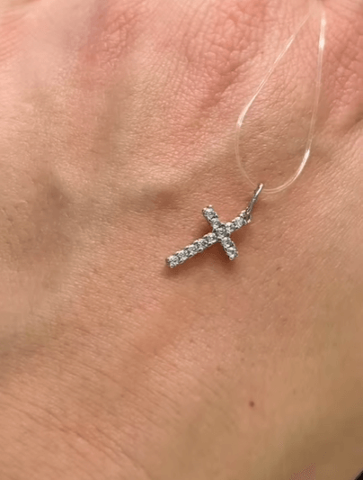 Подвеска из серебра с фианитами