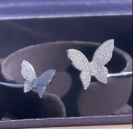 Невероятно красивый браслет с бабочками 🦋 / Серебро 925 пробы, цирконы