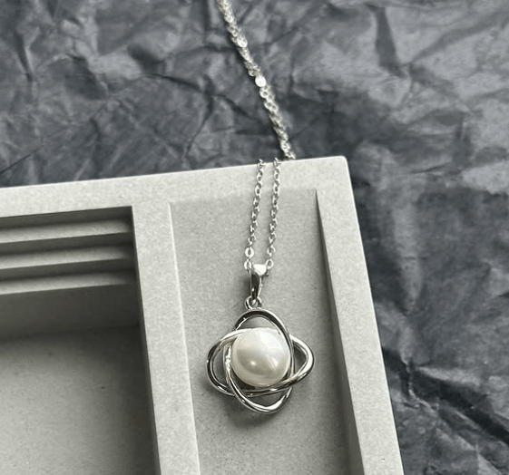 Серебряная подвеска с жемчугом Серебро 925 пробы