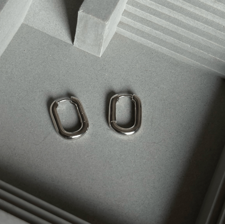 Базовые мини серьги Серебро 925 пробы