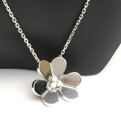 Серебро 925 пробы Ожерелье с подвеской Четырехлистник