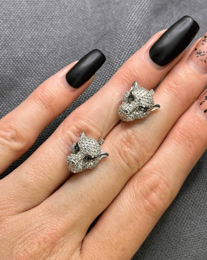 Серебряные серьги с фианитами