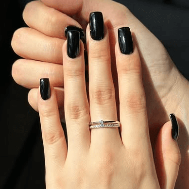 Двойное кольцо из серебра Кольцо двойные