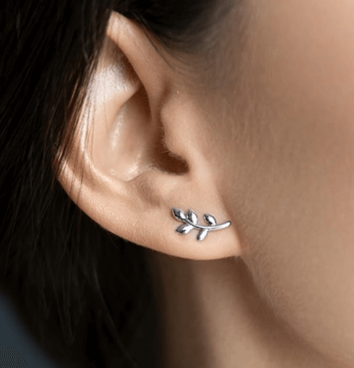 Серги гвозди Серьги клаймберы  Серебро 925 пробы