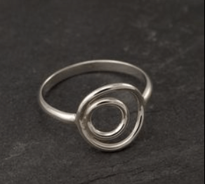 Круглый Кольцо Гало  Серебро 925 пробы