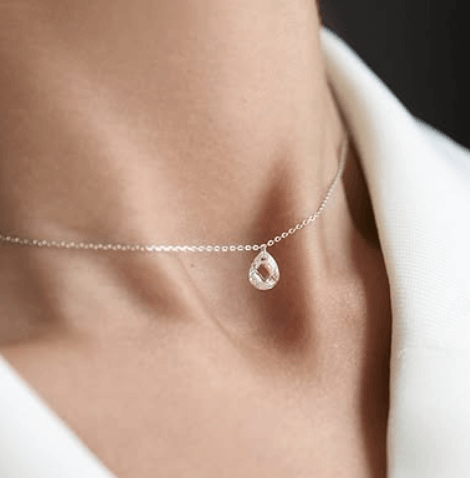 Колье «Капля» Серебро 925 пробы