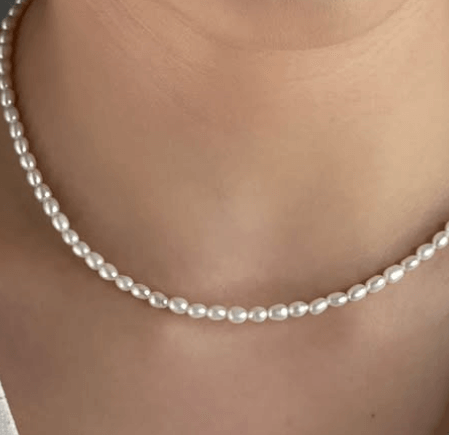 Чокер. Чокер из жемчуга. Бусы. Бусы из натуральных камней. Бусы из жемчуга Серебро 925 пробы