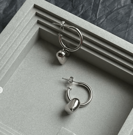 Серьги кольца трансформеры конго Серебро 925 пробы