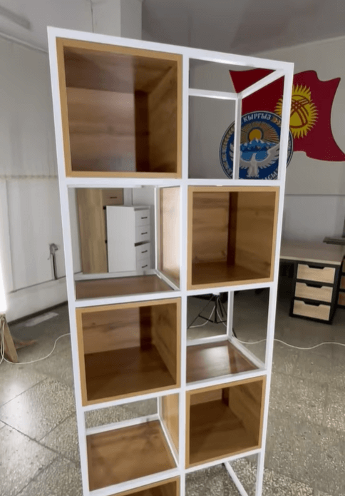 Стеллажами в стиле LOFT 190*76*35 см цвет дуб вотан