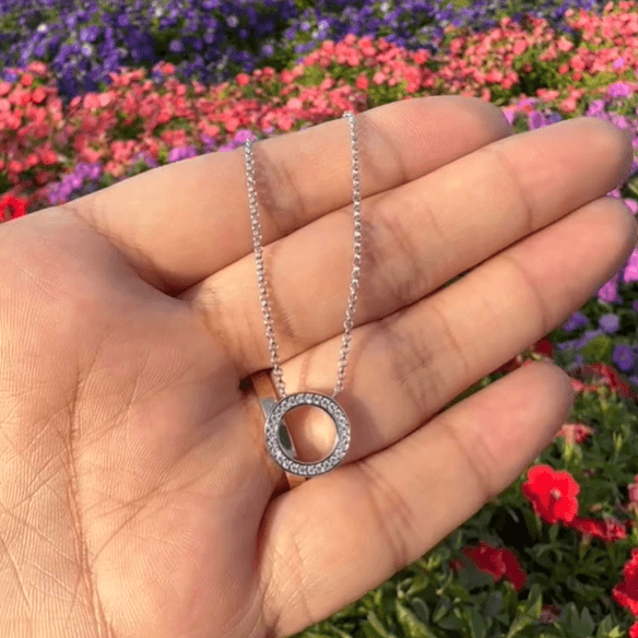 Колье “Circle” кулон круг  Серебро 925 пробы