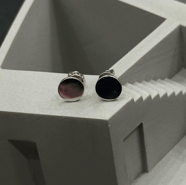 Серьги монет Застежка винтовая Серебро 925 пробы