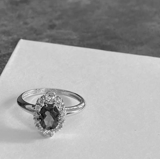 Кольцо/Серебро 925 пробы / Кольцо с синим камнем / Кольцо с черным камнеп / подчеркни свою индивидуальность