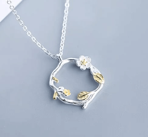 Цепочка “Sakura Tree“ Материал: Серебро 925 Золотое покрытие Родиевое покрытие