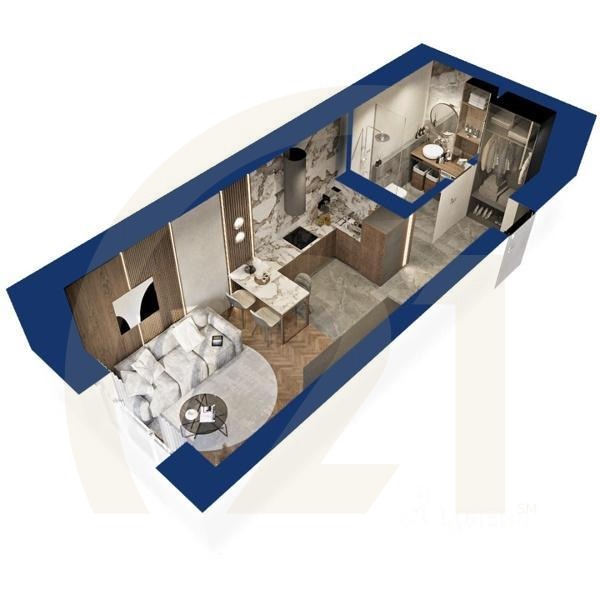 студия, 28,13 м²в ЖК «Вершина»