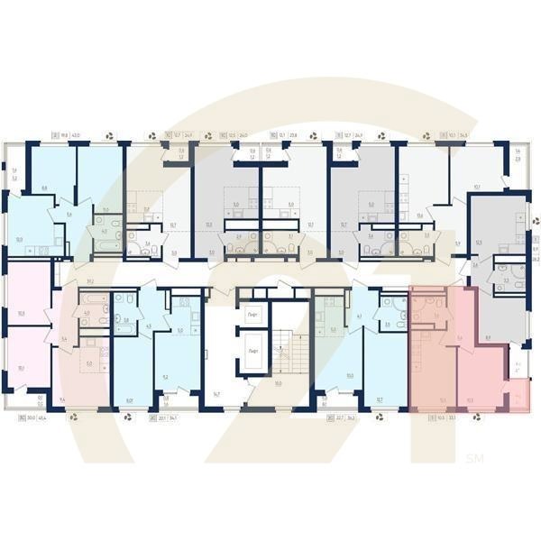 1-комн, 33.1 м², 11-14 этаж