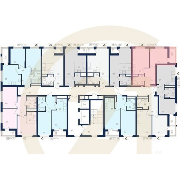 1-комн, 34.7 м², 6-8 этаж