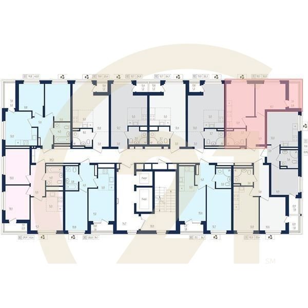 1-комн, 35 м², 2 этаж