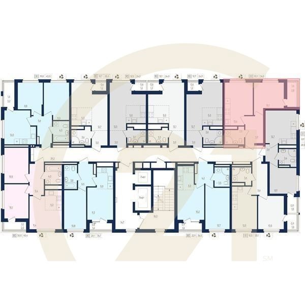 1-комн, 34.5 м², 11-14 этаж