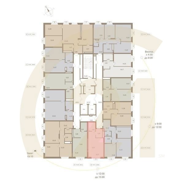 1-комн, 28.92 м², 4-20 этаж