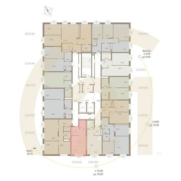 1-комн, 28.02 м², 5-17 этаж