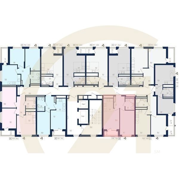 2-комн, 36.3 м², 15-22 этаж