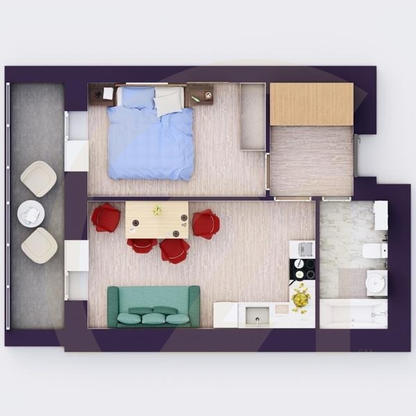 2-комн, 40.74 м², 15-17 этаж