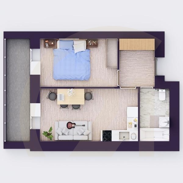 2-комн, 39.49 м², 11-16 этаж