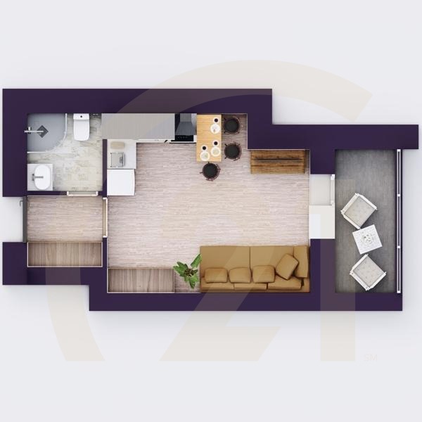 1-комн, 23.56 м², 16 этаж