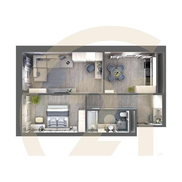 2-комн, 49.42 м², 5-24 этаж