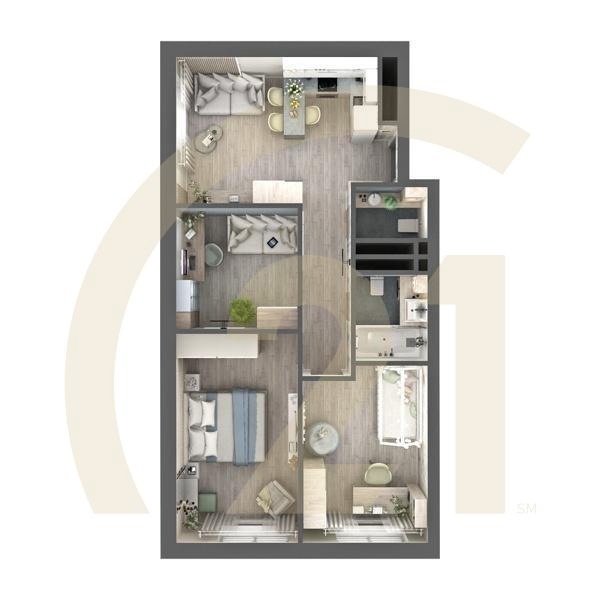 4-комн, 65.55 м², 5-32 этаж