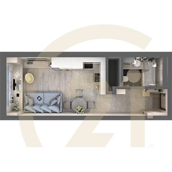 Студия, 26.33 м², 26-32 этаж