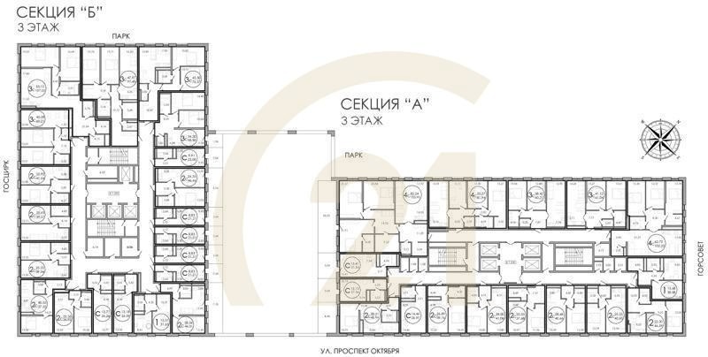 4-комн, 153.9 м², 3 этаж