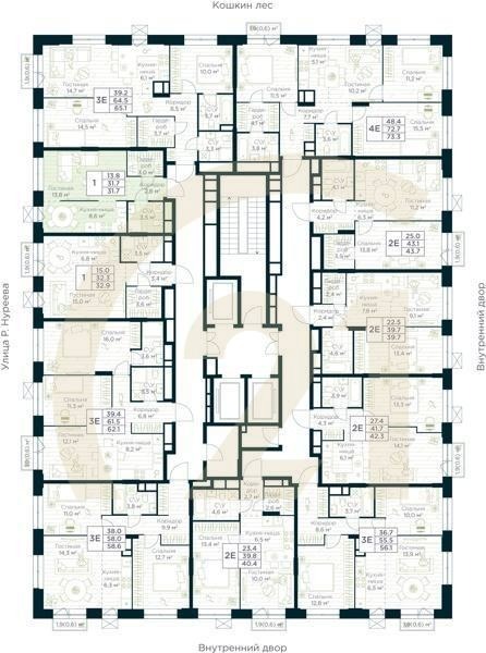 Студия, 31.7 м², 11 этаж