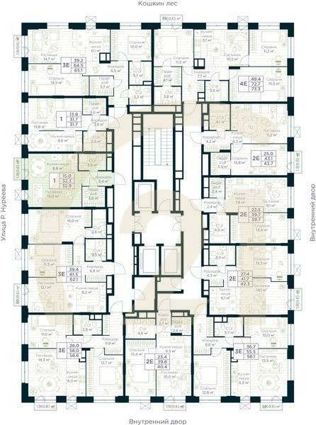 Студия, 32.9 м², 11 этаж