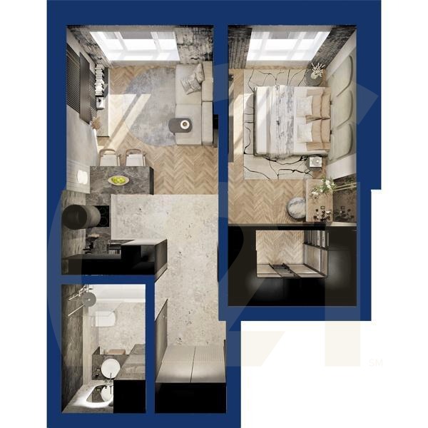 1-комн, 37.24 м², 18-19 этаж