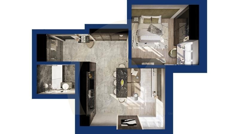 1-комн, 48.59 м², 3-19 этаж