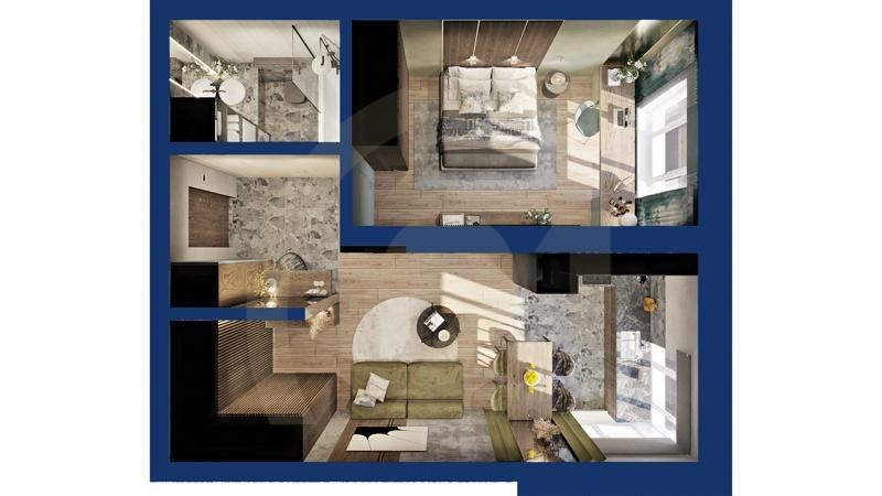 1-комн, 43.71 м², 7-19 этаж