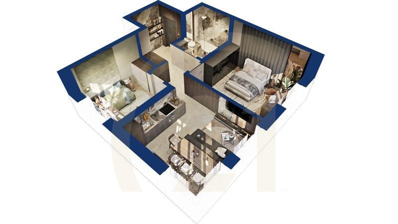 2-комн, 55.27 м², 6-19 этаж