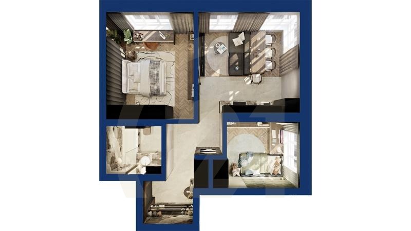 2-комн, 55.27 м², 6-19 этаж