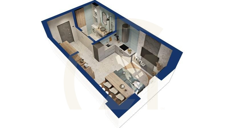 Студия, 29.92 м², 7-19 этаж