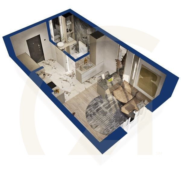 Студия, 29.98 м², 6-19 этаж