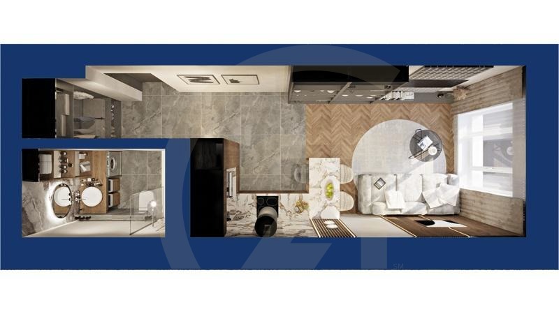 Студия, 28.13 м², 6-19 этаж