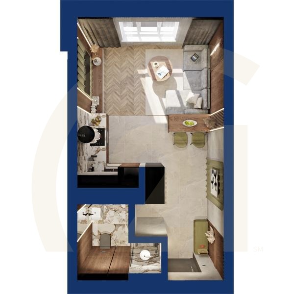 Студия, 29.75 м², 5-19 этаж