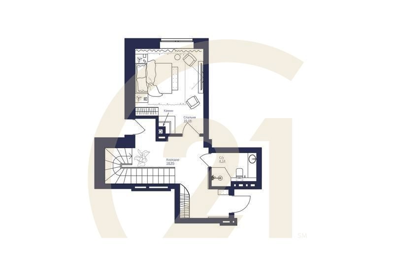 4-комн, 182.64 м², 8 этаж