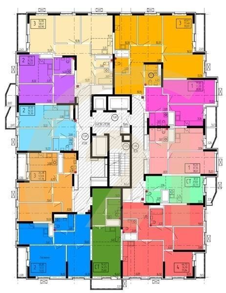 Студия, 35.6 м², 16-25 этаж