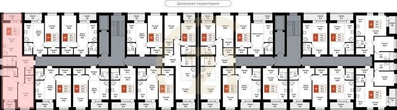 3-комн, 72.9 м², 2-8 этаж