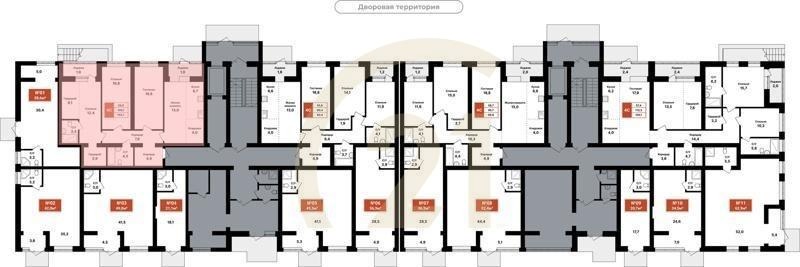 4-комн, 103.7 м², 1 этаж